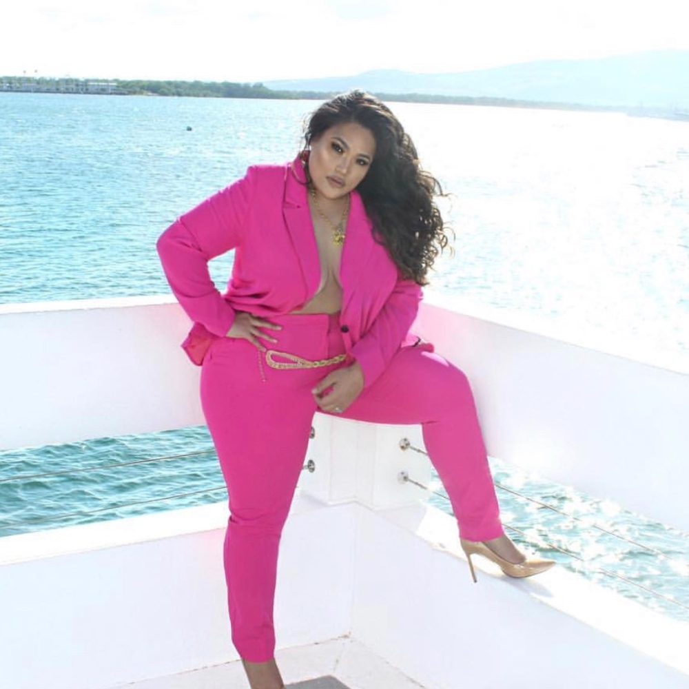 pink suit set